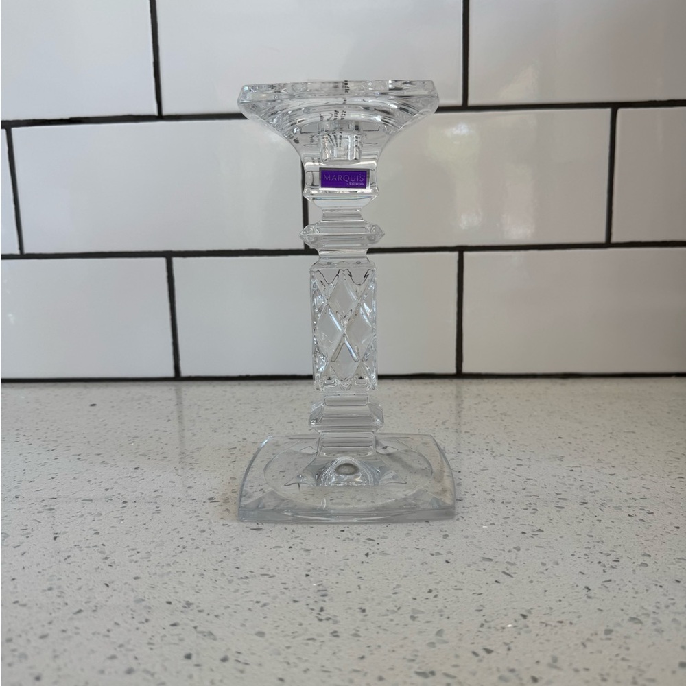 NWT~ Waterford Crystal Clear Candle Holder
